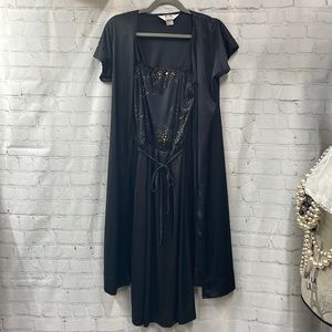 Montgomery Ward vintage 2 piece lingerie/dress with jacket size 7/8